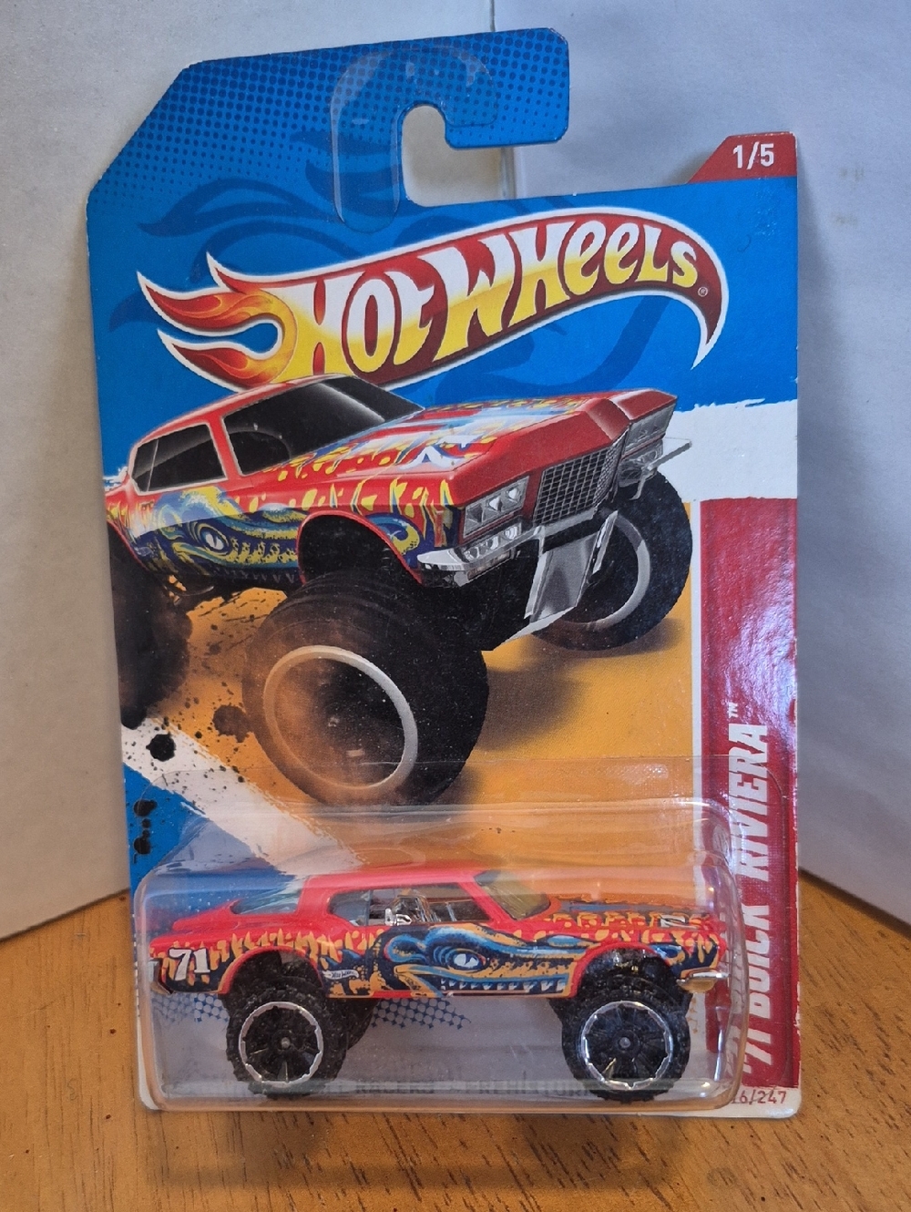 D1 '71 Buick Riviera Monster Truck - Red Bad Blister